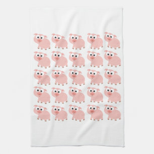 So Many Pigs Tea Towel