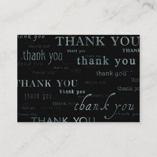so many thank yous comment card