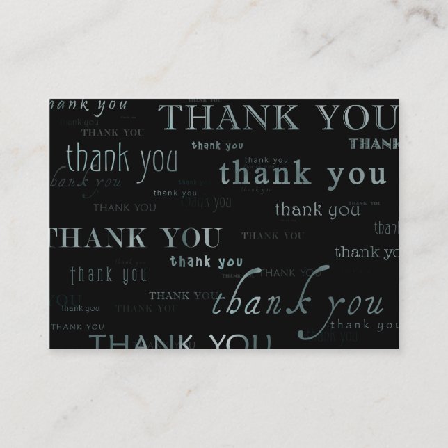 so many thank yous comment card (Front)