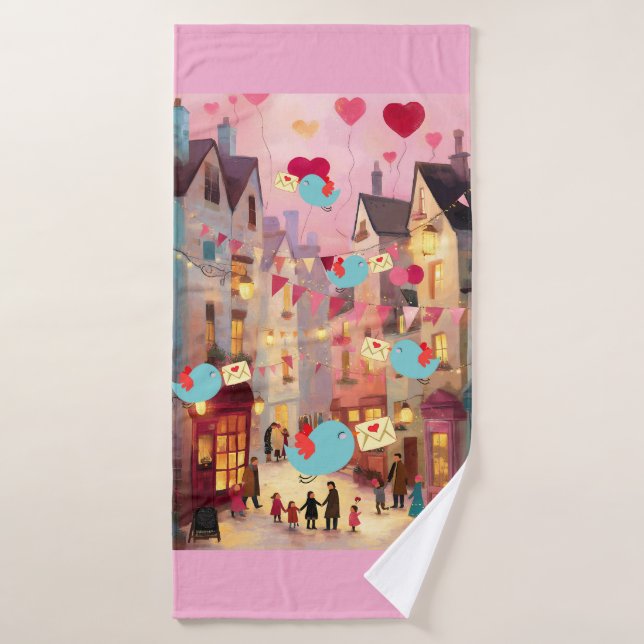 SO MANY VALENTINES FOR DELIVERY BATH TOWEL (Bath Towel)