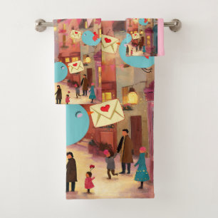 SO MANY VALENTINES FOR DELIVERY BATH TOWEL SET