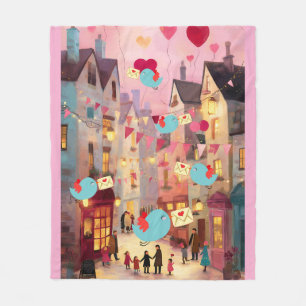 SO MANY VALENTINES FOR DELIVERY FLEECE BLANKET