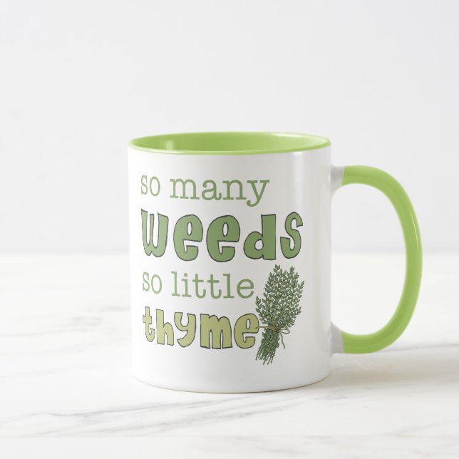 So Many Weeds Funny Gardening Mug (Right)