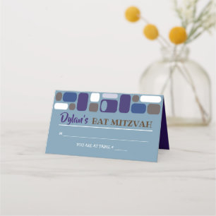 SO MOD Bar Bat Mitzvah Seating Escort Card