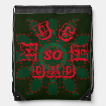 SO MUCH DAD -BLACK-RED-GREEN-Shopping