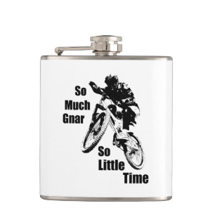 So Much Gnar So Little Time Mountain Bike Hip Flask