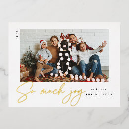 So Much Joy Card - foil