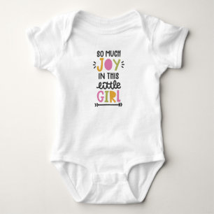 So much joy in this little girl baby bodysuit