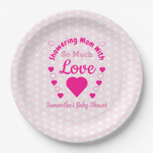 So Much Love Baby Shower Paper Plate