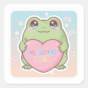 So Much Love Frog Sticker Cute Emotional Frog Hear