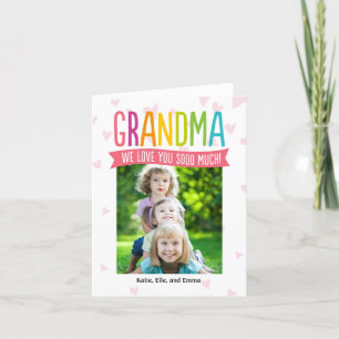 So Much Love Mothers Day Photo Card For Grandma