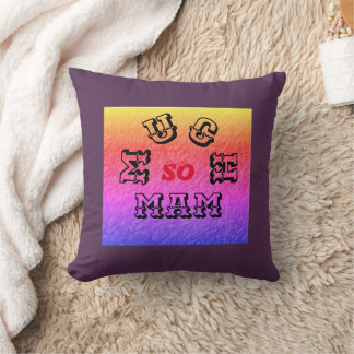 SO MUCH MAM BLACK RED PURPPLE CUSHION