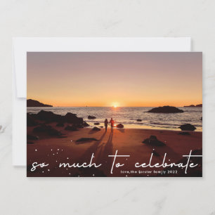 So Much To Celebrate   Photo Christmas Holiday Card