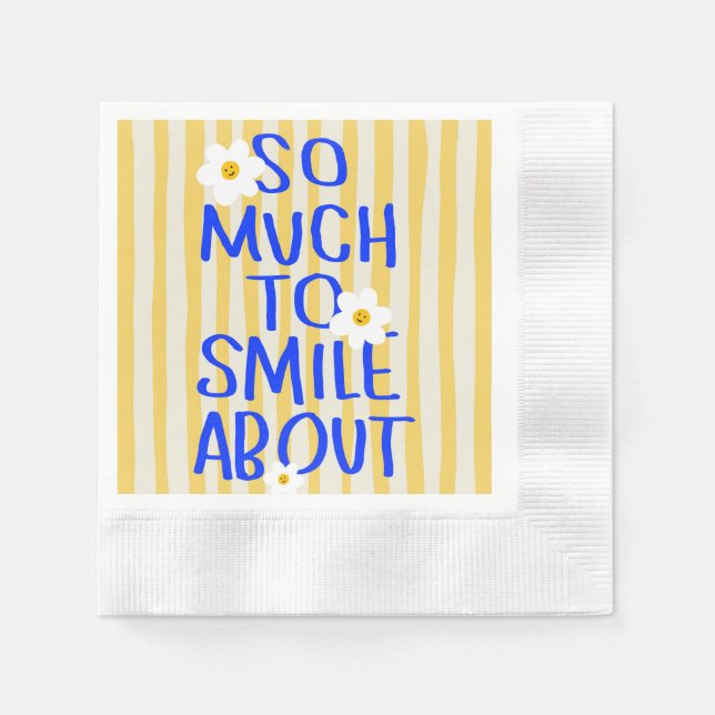 So Much to Smile About Napkin (Front)