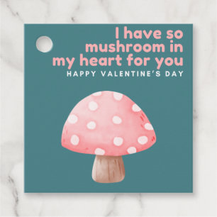 So Mushroom in My Heart Valentine Tag