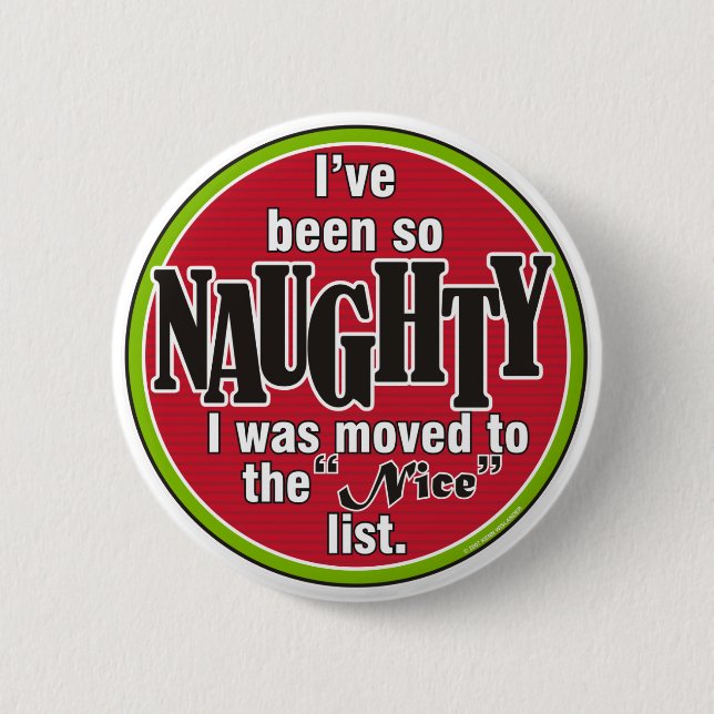 So Naughty Button (Front)