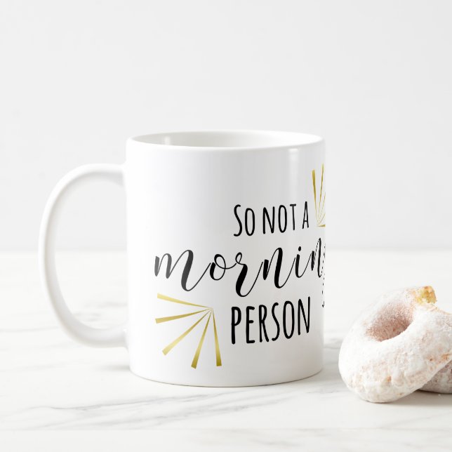 So Not A Morning Person Coffee Mug (With Donut)