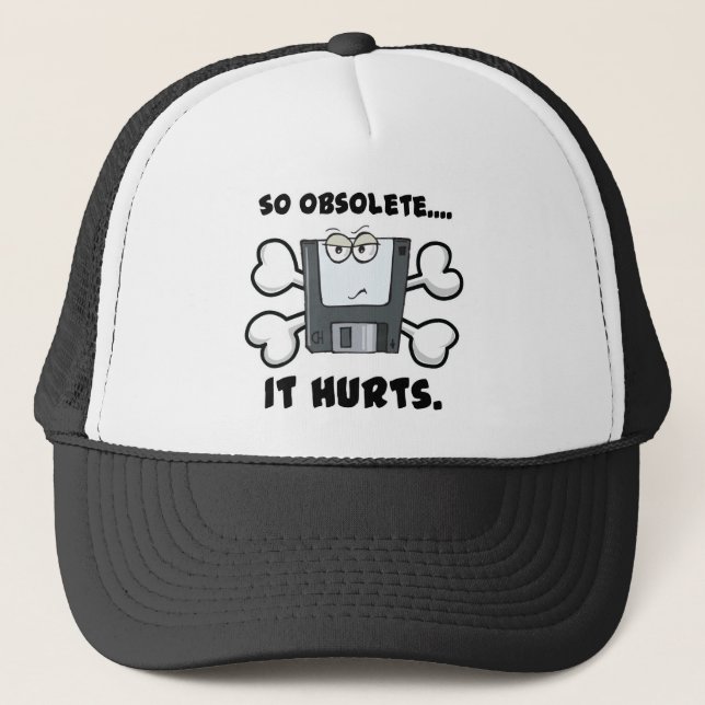 so obselete it hurts trucker hat (Front)