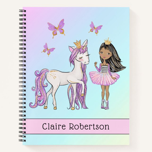 So Pretty "My Unicorn" School Notebook (Front)