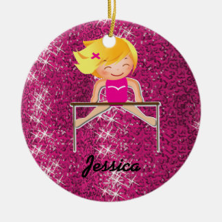So Pretty Personalised Gymnastics Ornaments