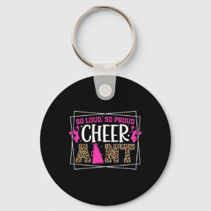 So Proud Cheer Aunt Cheerleader Aunt Cheerleading Key Ring