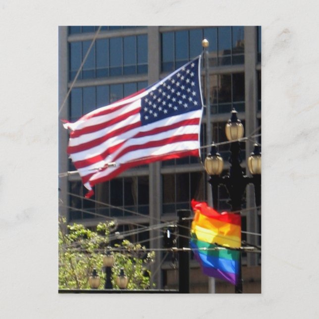 So Proudly They Wave Postcard (Front)