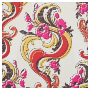 so retro nouveau fabric