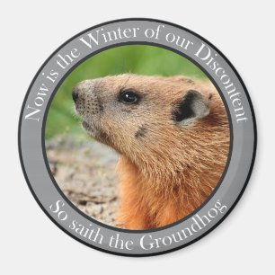 So saith the groundhog magnet