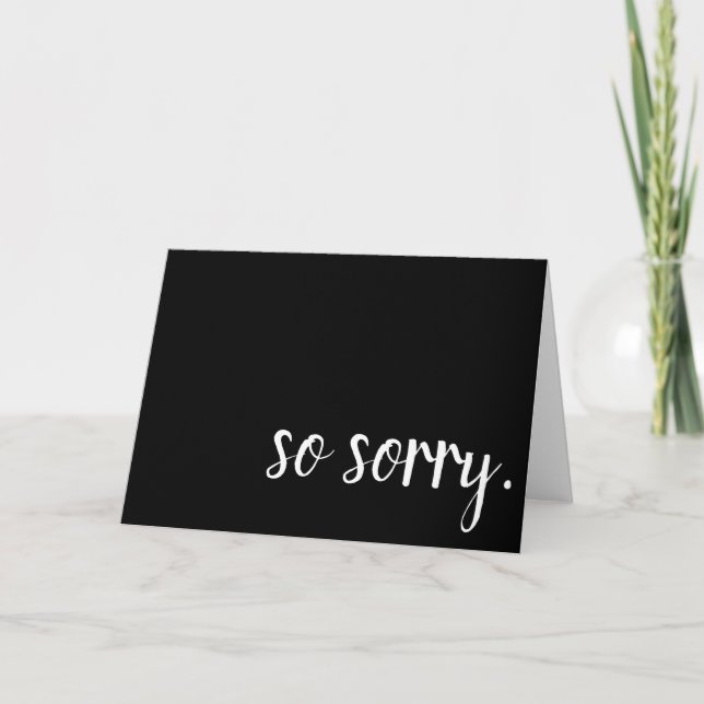 so sorry card (Front)