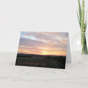 So sorry for your loss (loss of a pet) card