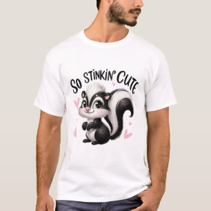 So Stinkin Cute Skunk Art T-Shirt