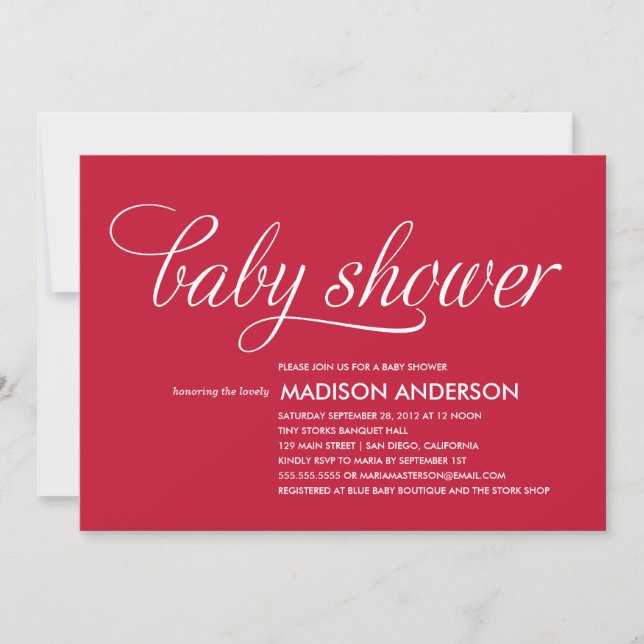 SO SWEET | BABY SHOWER INVITATION (Front)