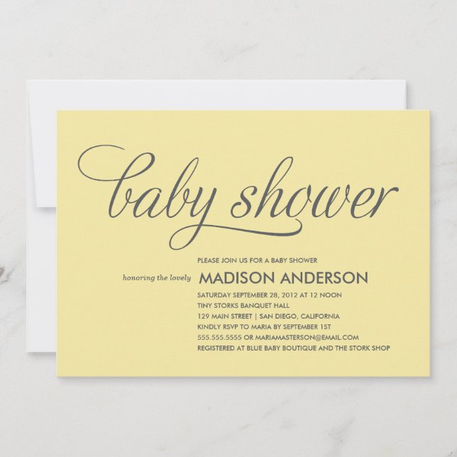 SO SWEET | BABY SHOWER INVITATION (Front)