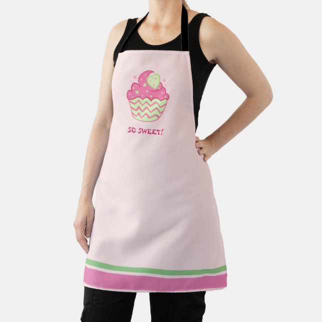 So Sweet Cupcake All-Over Print Apron (Insitu)