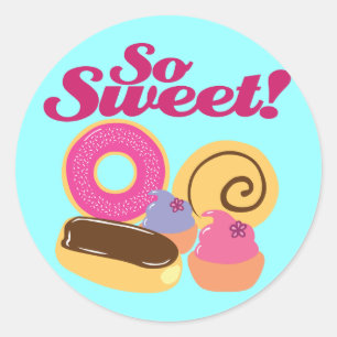 So Sweet Desserts Classic Round Sticker