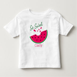 So Sweet, personalised cute hearts watermelon Toddler T-Shirt