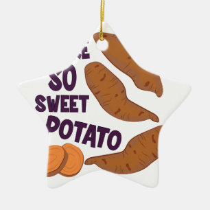 So Sweet Potato Ceramic Tree Decoration