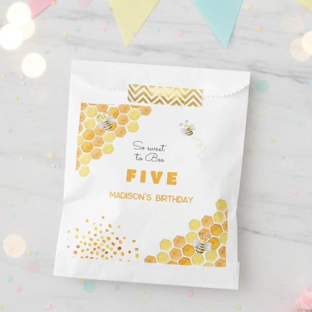 So sweet to bee kids birthday favour bag (Creator Uploaded)