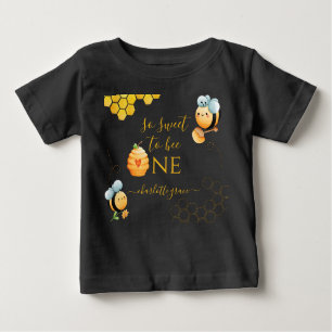 So Sweet To Bee One Bee Birthday Baby T-Shirt