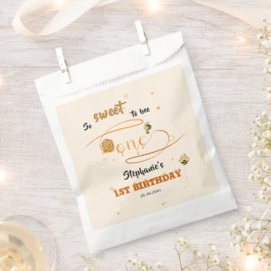 So Sweet To Bee One Cute Honey Bee 1st Birthday Favour Bag