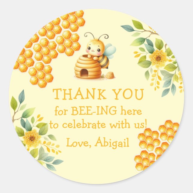 SO SWEET TO BEE ONE THANK YOU Sticker (Front)