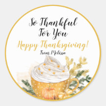 So Thankful For You Happy Thanksgiving Sticker