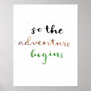 So the Adventure Begins Poster