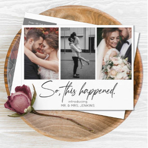So This Happened Gallery Multi Photo Elopement Postcard