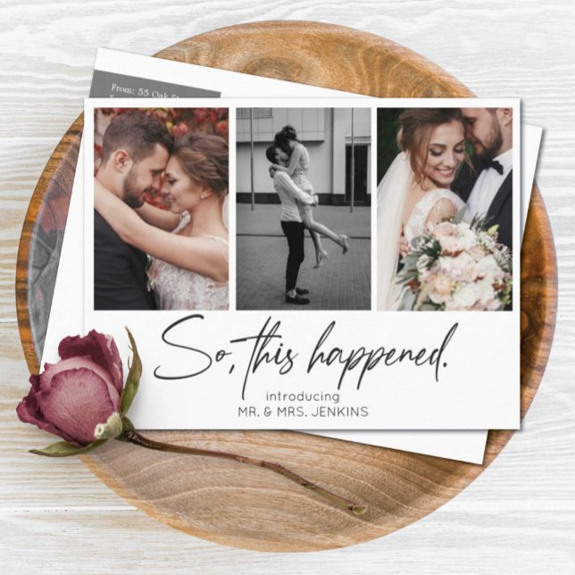 So This Happened Gallery Multi Photo Elopement Postcard (Creator Uploaded)