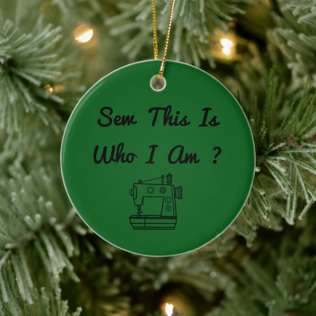 So This Is Who I Am ? Ceramic Ornament (Tree)
