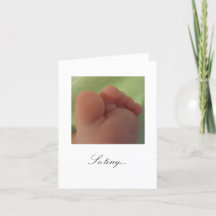So tiny...New Baby Card