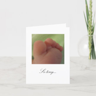 So tiny...New Baby Card