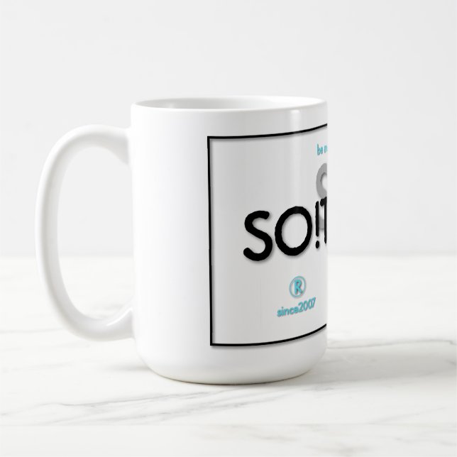 SO!Trouble logos and tag lines Coffee Mug (Left)