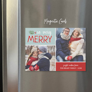 So Very Merry 2 Photo Collage Holiday Card